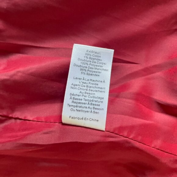 Talbots Sz 6 Navy Knit Jacket Military Style Blazer Gold Buttons Like New - Picture 6 of 9